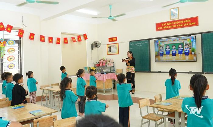 Cơ sở vật chất đảm bảo dạy và học tại Trường Tiểu học Thần Sa.