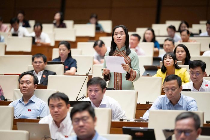 Đại biểu Cil Bri (đoàn Lâm Đồng). Ảnh: Media Quốc hội.