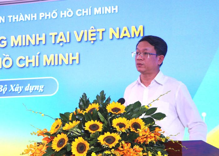TS.KTS Trần Quốc Thái, Cục trưởng Cục Phát triển đô thị - Bộ Xây dựng phát biểu tại hội thảo.