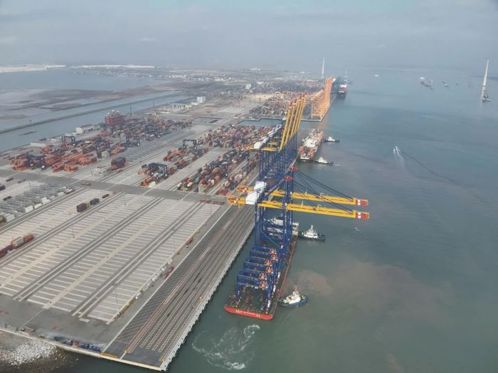Luồng và vũng quay tàu trước bến số 5, 6 Cảng Lạch Huyện - Hải Phòng (nguồn: Hateco).