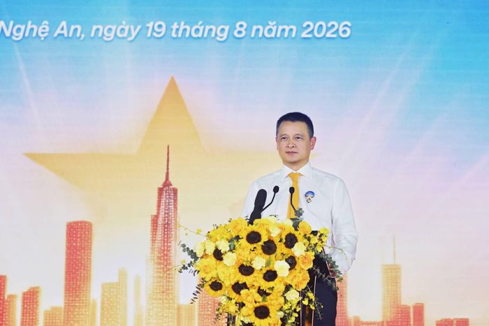 Ông Đặng Minh Trường - Chủ tịch HĐQT Tập đoàn Sun Group phát biểu.