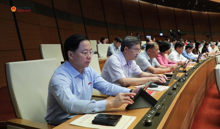 Các đại biểu tham dự phiên họp. Ảnh: Khánh Duy