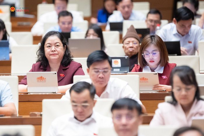 Các đại biểu tham dự phiên họp. Ảnh: Phạm Thắng