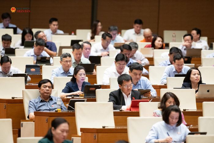 Các đại biểu tham dự phiên họp. Ảnh: Lâm Hiển