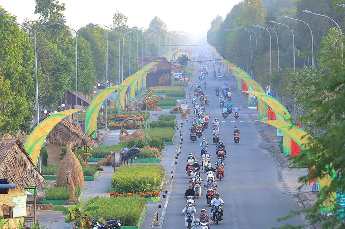 “Festival Quốc tế Ngành hàng Lúa gạo Việt Nam - Hậu Giang được tổ chức vào năm 2023. Ảnh: Phạm Trung