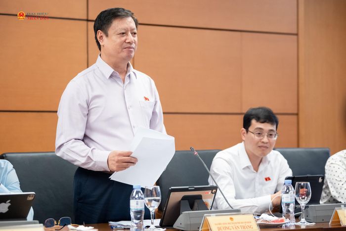 ĐBQH Dương Văn Thăng (TP. Hồ Chí Minh) phát biểu thảo luận tại tổ 2