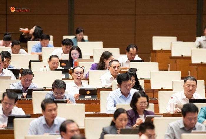 Các đại biểu tham dự phiên họp. Ảnh: Lâm Hiển