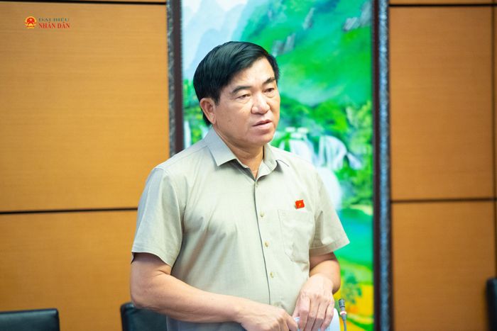 ĐBQH Nguyễn Văn Hận (An Giang) phát biểu thảo luận tại Tổ 13