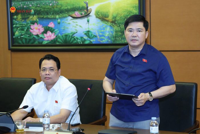ĐBQH Nguyễn Tuấn Anh (TP. Cần Thơ) phát biểu thảo luận tại Tổ 9