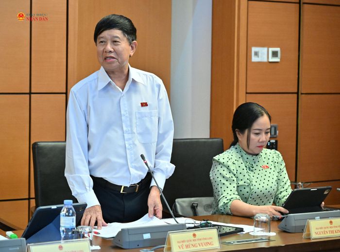ĐBQH Vũ Hùng Vương (Vĩnh Long) phát biểu thảo luận tại Tổ 12