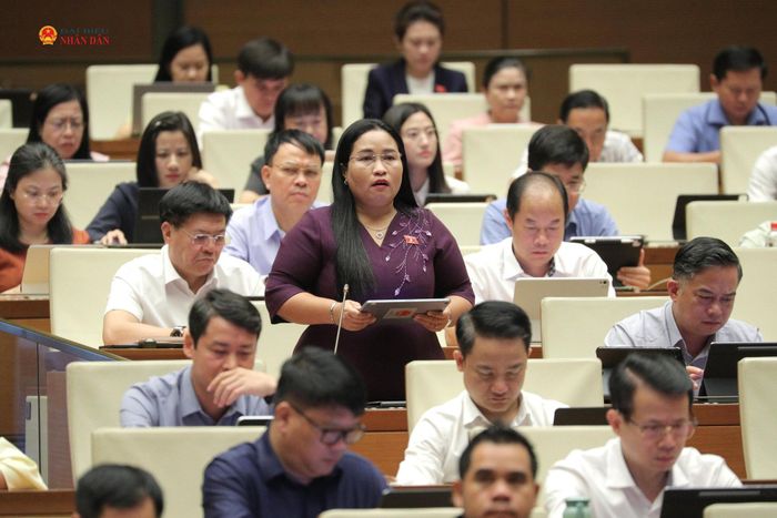 ĐBQH Chamaléa Thị Thủy (Khánh Hòa) phát biểu
