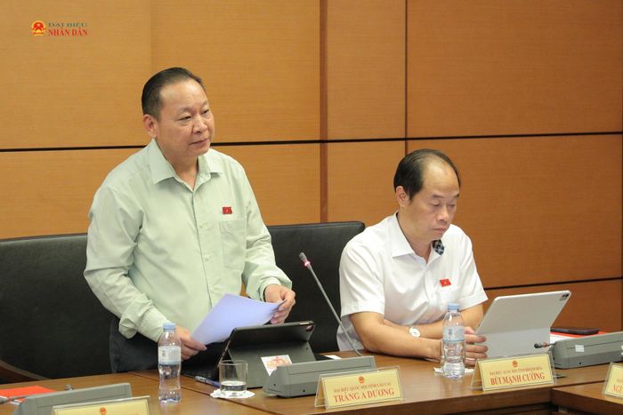 ĐBQH Tráng A Dương (Lào Cai) phát biểu thảo luận tại Tổ 4