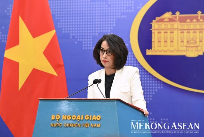Người phát ngôn Bộ Ngoại giao Phạm Thu Hằng. Ảnh: Đỗ Thảo - Mekong ASEAN