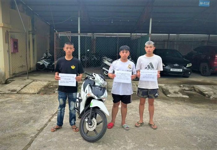 Các đối tượng bị bắt giữ.