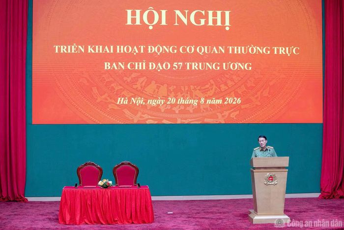Bộ trưởng Lương Tam Quang nhấn mạnh, việc được giao nhiệm vụ Cơ quan Thường trực Ban Chỉ đạo 57 Trung ương vừa là vinh dự, vừa đặt ra trách nhiệm lớn đối với Bộ Công an.
