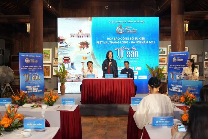 Ban tổ chức trao đổi với báo chí về Festival Thăng Long - Hà Nội năm 2026.