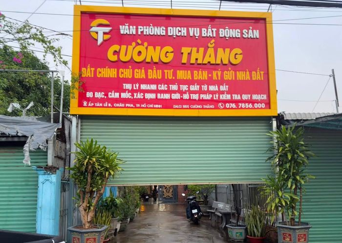 Nguyễn Văn Thắng lập “Văn phòng kinh doanh bất động sản Cường Thắng” để lừa đảo.