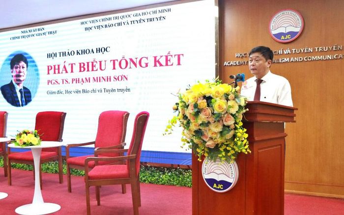 PGS.TS. Phạm Minh Sơn, Giám đốc Học viện Báo chí và Tuyên truyền.