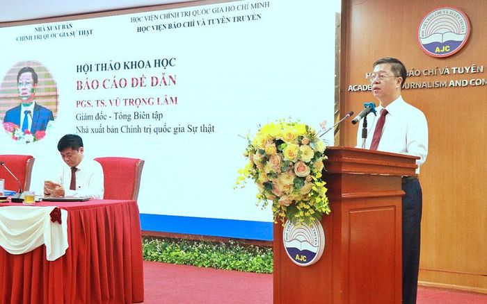 PGS.TS. Vũ Trọng Lâm, Giám đốc - Tổng Biên tập Nhà xuất bản Chính trị quốc gia Sự thật.