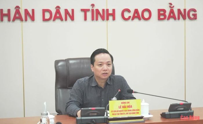 Phó Bí thư Tỉnh ủy, Chủ tịch UBND tỉnh Lê Hải Hòa phát biểu kết luận.