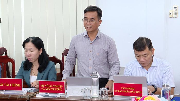 Phó Giám đốc Sở Nông nghiệp và Môi trường Phạm Văn Mười đề nghị địa phương rà soát các chỉ tiêu phát triển kinh tế, tập trung tháo gỡ những khó khăn, vướng mắc, phấn đấu hoàn thành các mục tiêu đề ra.