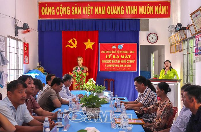 Đồng chí Võ Bích Thuỷ, Chủ tịch Uỷ ban MTTQ Việt Nam Phường Lý Văn Lâm, cho biết sẽ nhân rộng mô hình trên địa bàn phường.
