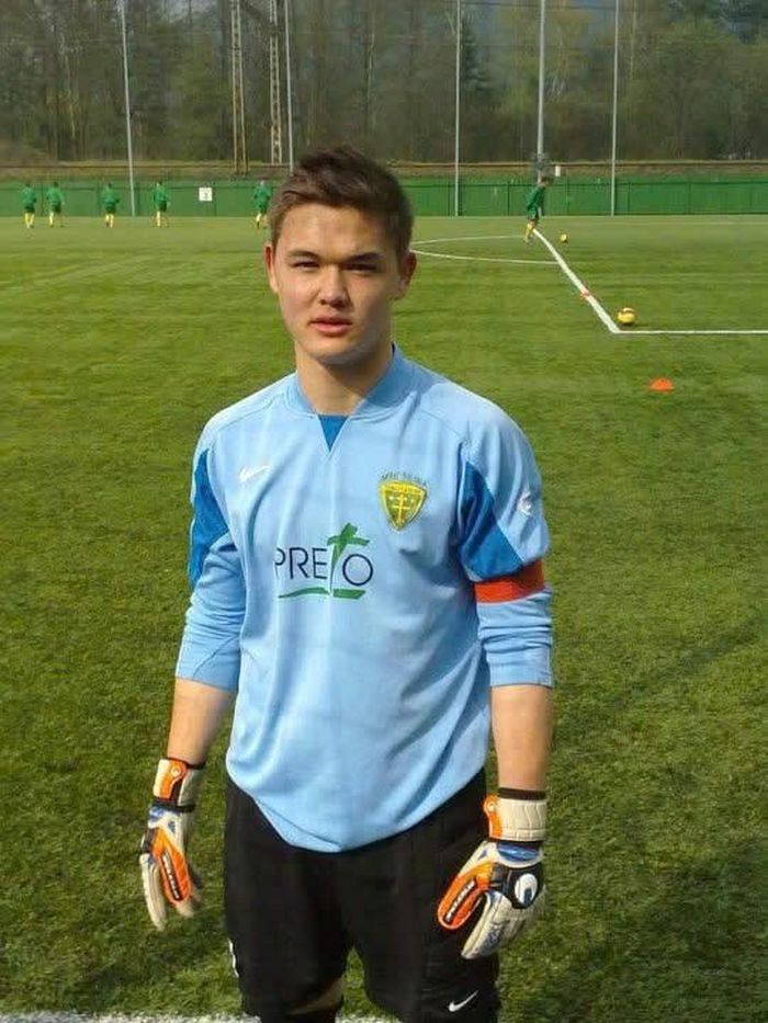 Lê Giang Patrik thời còn khoác áo đội trẻ MŠK Žilina ở Slovakia. Ảnh: Instagram nhân vật