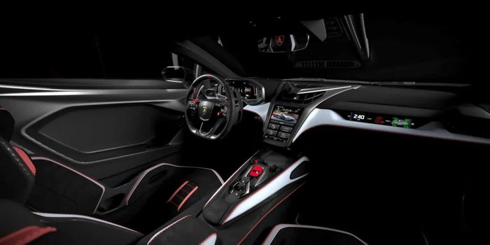 Khoang cabin của Lamborghini Revuelto SV vẫn duy trì thiết kế quen thuộc của Revuelto