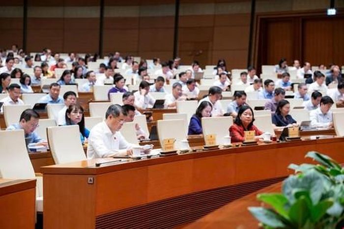 Các ĐBQH thảo luận về dự thảo Luật