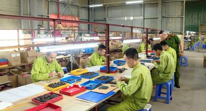 Học viên được học nghề tại cơ sở cai nghiện ma túy