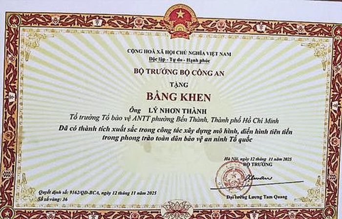 Phần thưởng cao quý mà chú “Chì” đã nhận
