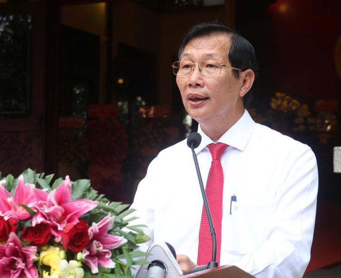 Phó chủ tịch UBND tỉnh An Giang Lê Văn Phước phát biểu