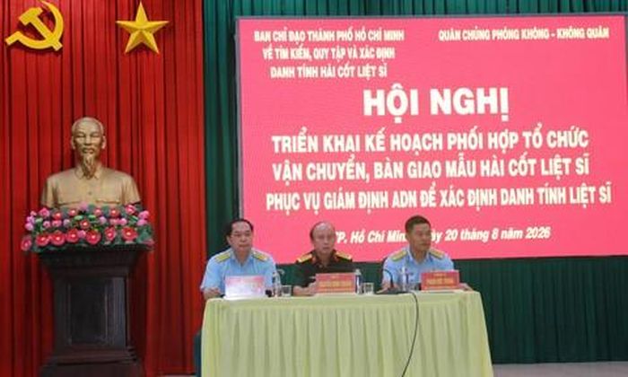 Hội nghị triển khai kế hoạch phối hợp vận chuyển, bàn giao mẫu hài cốt liệt sĩ phục vụ giám định ADN, xác định danh tính liệt sĩ