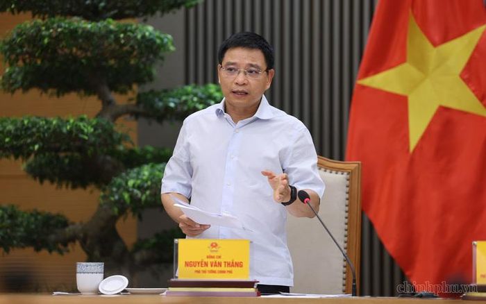 Phó Thủ tướng Nguyễn Văn Thắng phát biểu tại buổi làm việc - Ảnh: chinhphu.vn