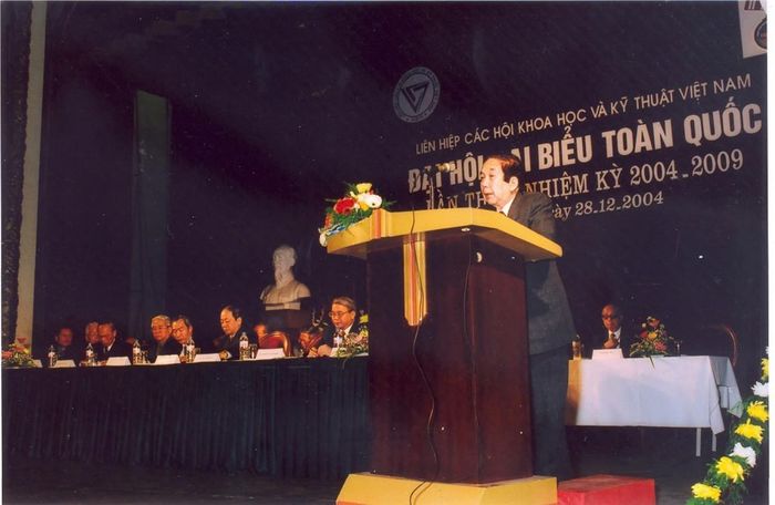 GS.VS Vũ Tuyên Hoàng tiếp tục được tín nhiệm bầu giữ chứcChủ tịch Liên hiệp các Hội Khoa học và Kỹ thuật Việt Nam. Ảnh tư liệu