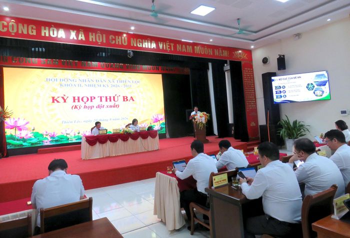 Quang cảnh kỳ họp. Ảnh: PV