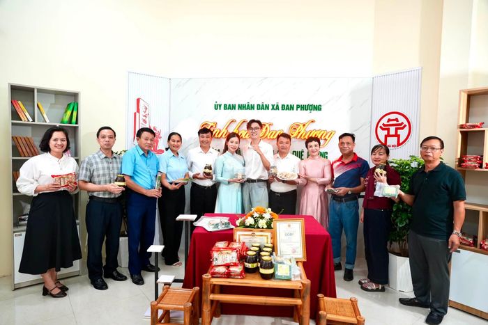 "Phòng live OCOP Đan Phượng". Ảnh: Ngân Nguyễn