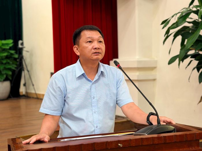 Phó Chủ tịch UBND xã Phúc Thịnh Nguyễn Văn Minh. Ảnh: Thanh Hà