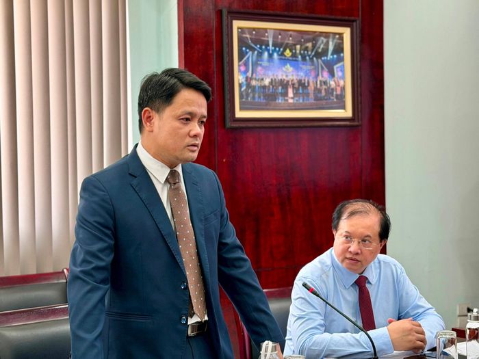 Cục trưởng Cục Điện ảnh Đặng Trần Cường phát biểu. Ảnh: Thụy Du