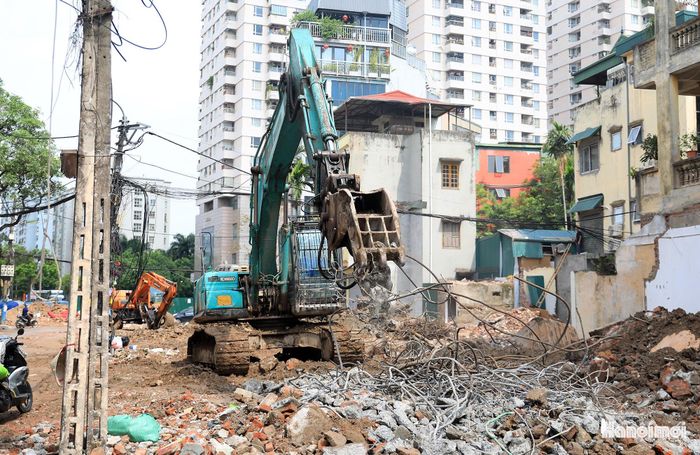 Quá trình giải phóng mặt bằng không ảnh hưởng nhiều đến giao thông trong ngõ 381 Nguyễn Khang.