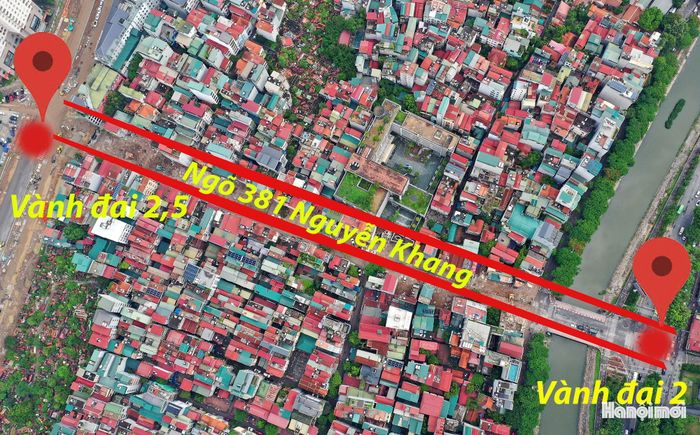 Ngõ 381 Nguyễn Khang kết nối trực tiếp phố Thành Thái với đường Nguyễn Khang và cầu Yên Hòa; đồng thời liên kết giữa các trục Vành đai 2 và 2,5.