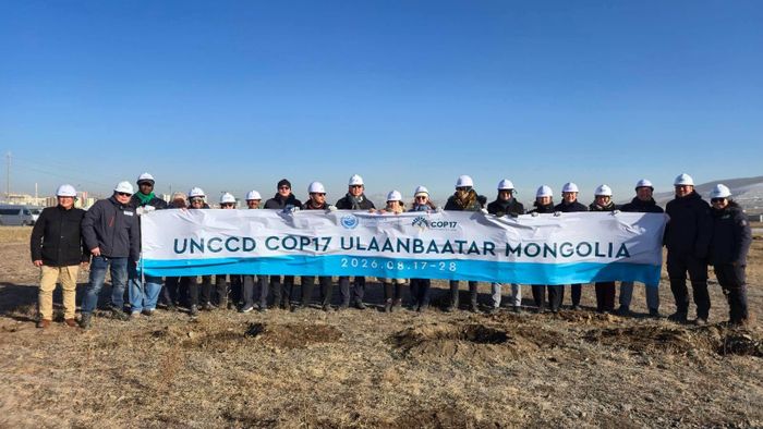 Các đại biểu tập trung tại địa điểm diễn ra COP17 về chống sa mạc hóa ở Ulaanbaatar, Mông Cổ. Ảnh: UN Photo