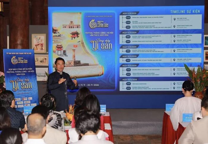 Timeline dự kiến Festival Thăng Long - Hà Nội lần thứ II năm 2026.