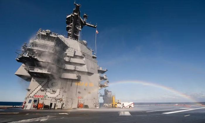 Ngày 15/8, tập đoàn HII thông báo nhà máy Newport News đã hoàn tất thử nghiệm trên biển với USS John F. Kennedy.
