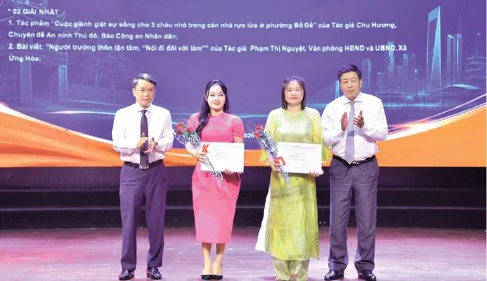 Tác giả Chu Hương - Báo An ninh Thủ đô đoạt giải Nhất - Cuộc thi viết về Điển hình tiên tiến, Người tốt, việc tốt trong phong trào Thi đua yêu nước, năm 2026
