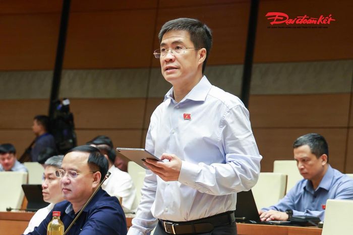 Đại biểu Hoàng Minh Hiếu phát biểu (Ảnh: Quang Vinh)