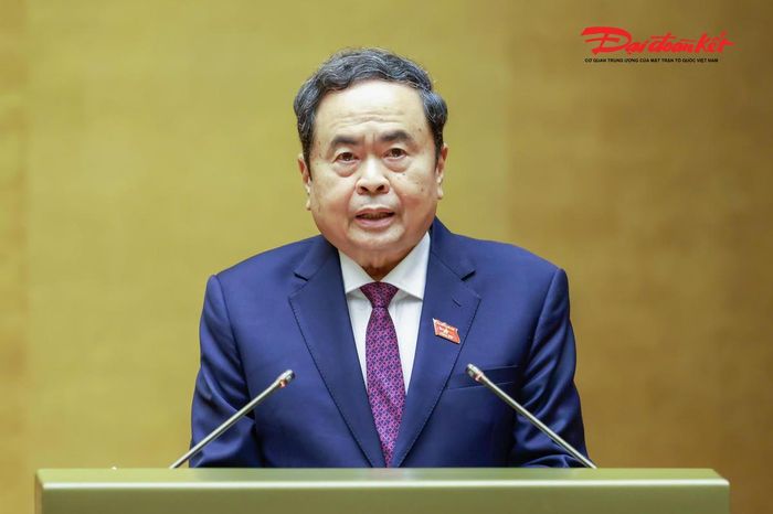 Chủ tịch Quốc hội Trần Thanh Mẫn phát biểu tại buổi lễ. Ảnh: Quang Vinh