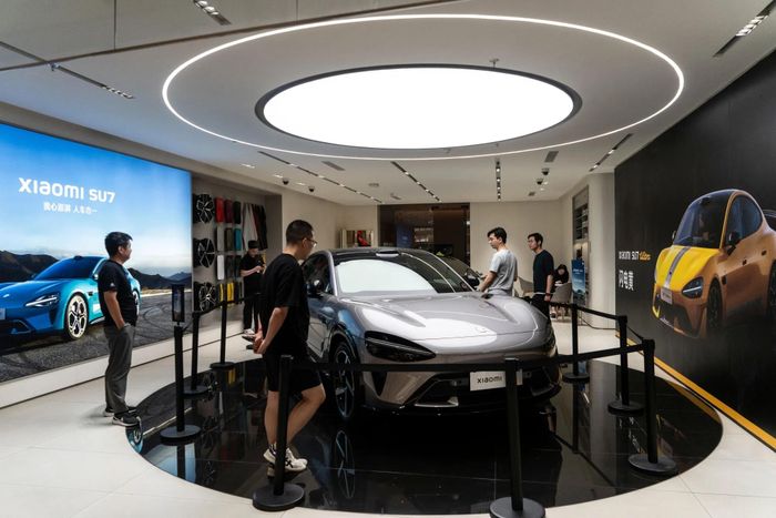  Xiaomi SU7 là mẫu xe điện phổ biến tại Trung Quốc. Ảnh: Bloomberg. 