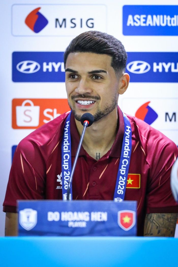  Hoàng Hên đã có hai bàn từ đầu giải. Ảnh: Minh Chiến. 