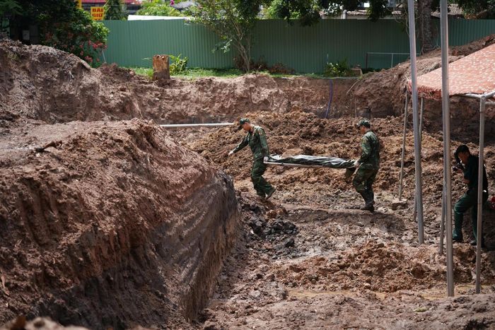  Lực lượng tìm kiếm làm nhiệm vụ sáng 21/8. 